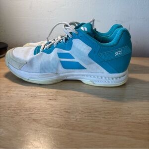 Babolat Shoes Womens 9.5 SFX3 All Court Tennis Pickle Ball Sport Sneakers Blue